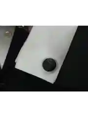 Запонки со вставкой из ткани