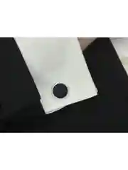 Запонки со вставкой из ткани
