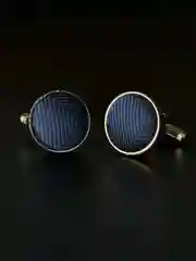 Запонки со вставкой из ткани