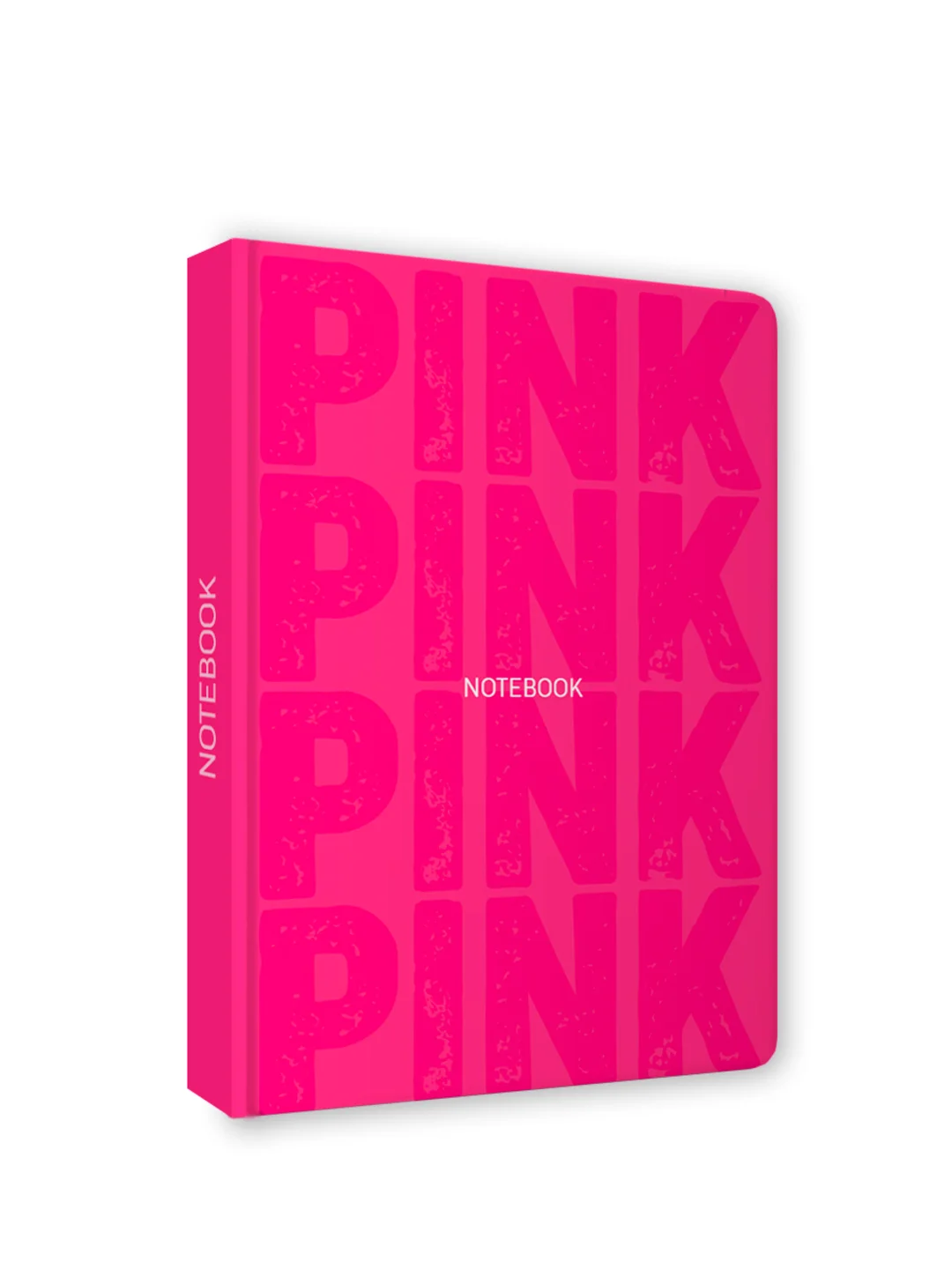 Тёмно-розовый блокнот в клетку толстый 168 листов А5, серый/розовый Total Grey/Total Pink. Проф-Пресс