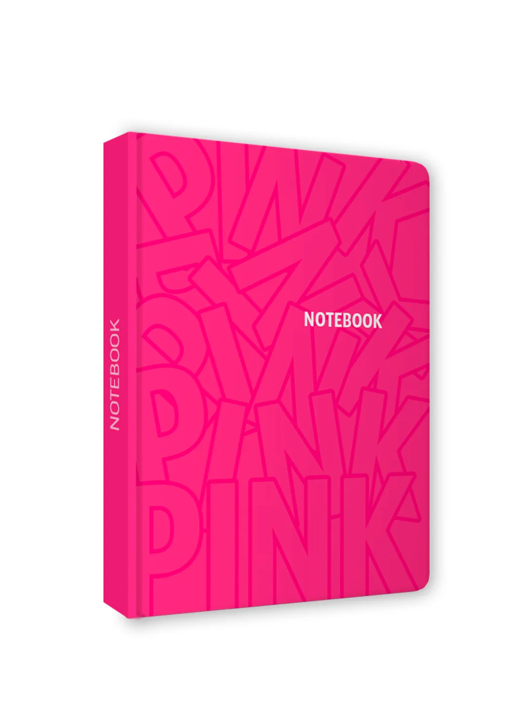 Конфетный блокнот в клетку толстый 168 листов А5, серый/розовый Total Grey/Total Pink. Проф-Пресс
