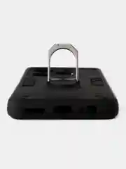 Черный чехол противоударный Tecno Pova 6 Neo (Техно Пова 6 Нео)с металлической подставкой кольцом