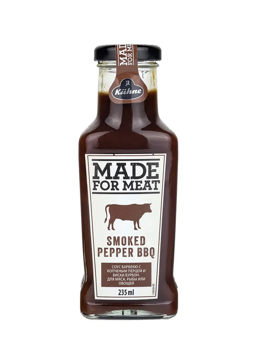 Соус томатный барбекю с копченым перцем KUHNE “Made for Meat” Smoked Pepper BBQ, 235мл