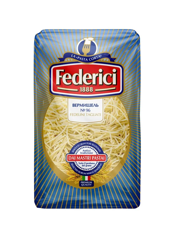 Макаронные изделия FEDERICI № 096 Fedelini tagliati (Вермишель), 400г
