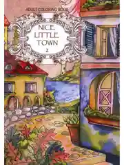 Разноцветный раскраска для взрослых "Nice little town 2" 28 стр. А4
