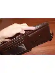 Коричневый кошелек "Колибри" Унисекс