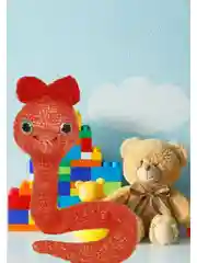 Оранжевый игрушка Змейка "Оранжевая"