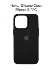 Черный силиконовый чехол на iPhone 13 Pro / Silicone case iPhone 13 Pro