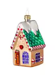 Украшение ErichKrause Decor "Карамельный домик", стекло, 8 см