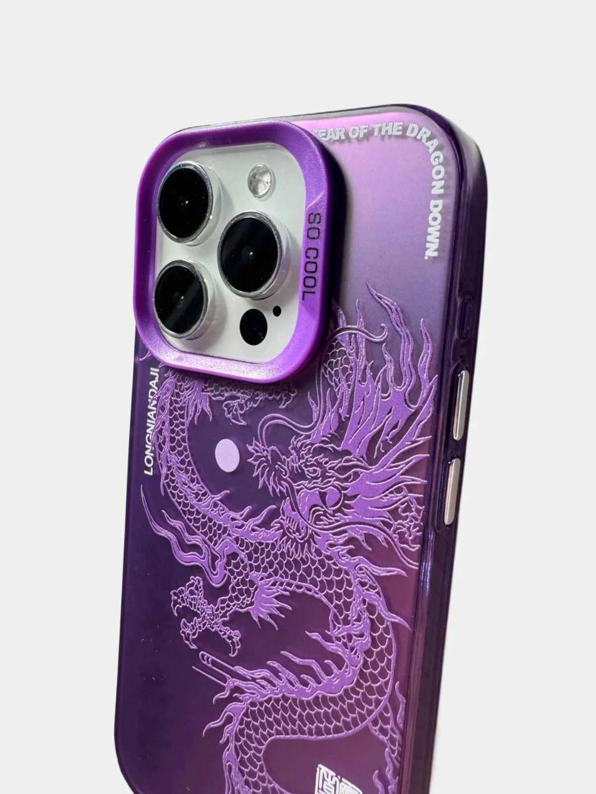 Фиолетовый чехол для iPhone (Айфон) 11, 12, 13, Pro, Pro Max, 14, 15, Plus, Pro, Pro Max