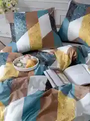 Горчичный комплект постельного белья Вселенная текстиля, 4102, 2-x спальный с простыней Евро