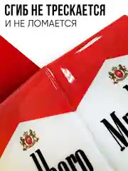 Обложка на паспорт с принтом "Мона Лиза с чупа-чупсом"