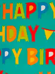 Упаковочная бумага тишью ErichKrause Decor "Happy Birthday", 50х70 см, 4 листа