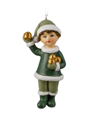 Украшение ErichKrause Decor "Мальчик с золотыми снежками", 10.5 см