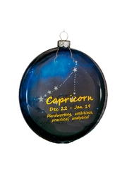 Украшение ErichKrause Decor "Козерог", медальон, стекло, 10 см