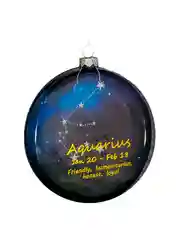 Украшение ErichKrause Decor "Водолей", медальон, стекло, 10 см