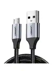 Кабель Ugreen US290 (60146) USB 2.0 A to Micro USB Cable Nickel Plating  1m - Grey/Black