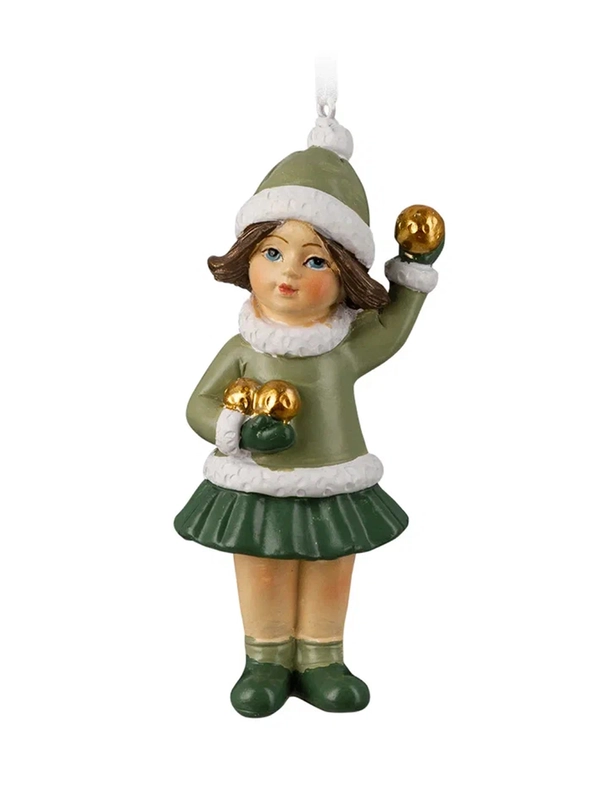 Украшение ErichKrause Decor "Девочка с золотыми снежками", 10.5 см