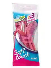 ARKO Soft Touch одноразовый бритвенный станок с тройным лезвием, 2 шт