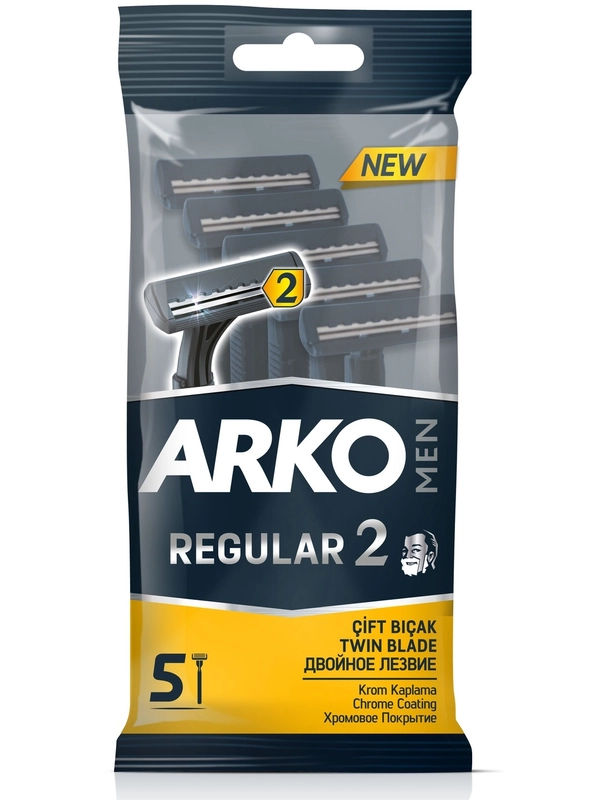 ARKO Men одноразовый станок для бритья Regular 2, 5 шт
