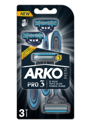 ARKO Men одноразовый бритвенный станок Pro 3, 3 шт
