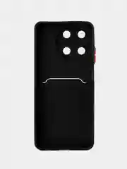 Черный чехол для  Realme 11 4G (Реалми 11 4 джи), с карманом для карт