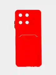 Красный чехол для  Realme 11 4G (Реалми 11 4 джи), с карманом для карт