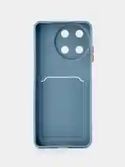Синий меланж чехол для  Realme 11 4G (Реалми 11 4 джи), с карманом для карт