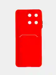 Красный чехол для  Realme 11 4G (Реалми 11 4 джи), с карманом для карт