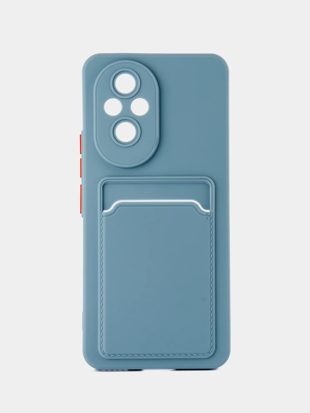 Синий меланж чехол для  Honor 200 5G (Хонор 200 5 джи), с карманом для карт