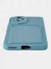 Синий меланж чехол для  Honor 200 5G (Хонор 200 5 джи), с карманом для карт