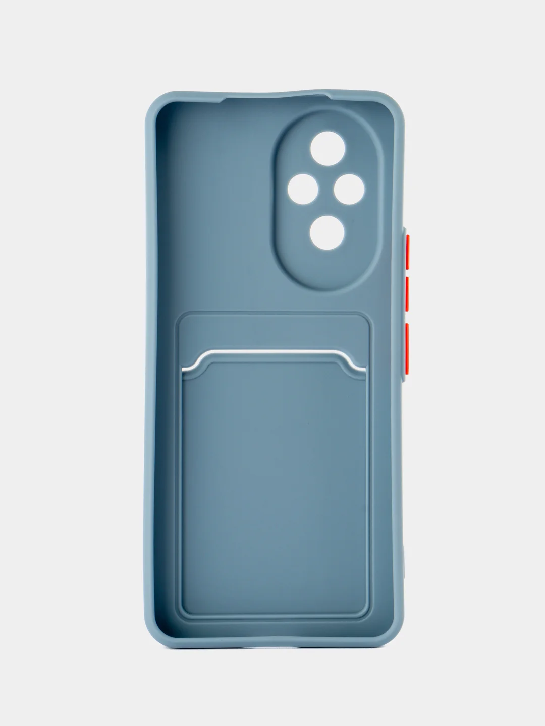 Синий меланж чехол для  Honor 200 5G (Хонор 200 5 джи), с карманом для карт