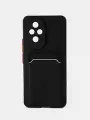 Черный чехол для  Honor 200 5G (Хонор 200 5 джи), с карманом для карт