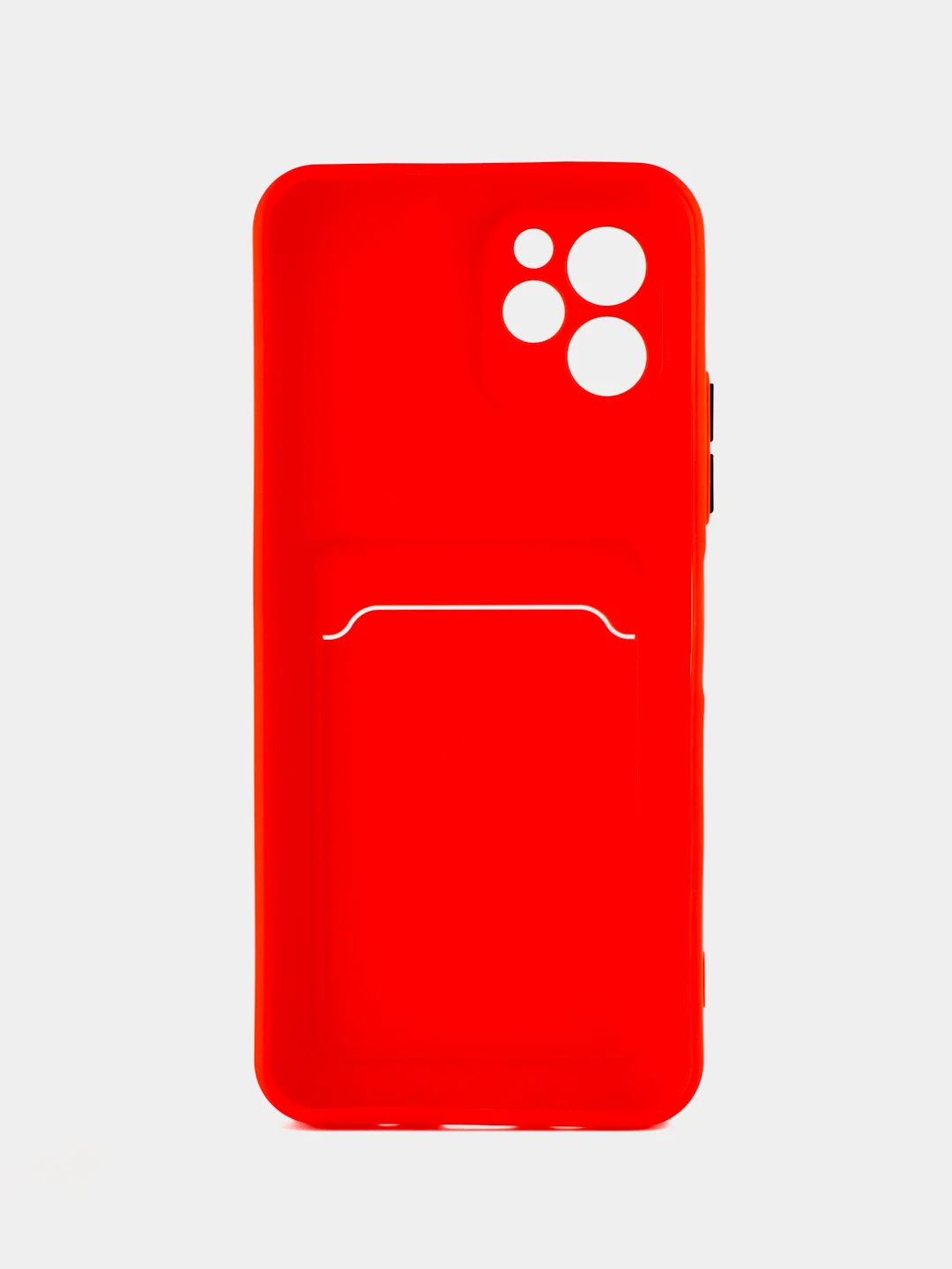 Красный чехол для HUAWEI Nova Y61 (Хуавей Нова У61), с карманом для карт