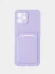 Лавандовый чехол для HUAWEI Nova Y61 (Хуавей Нова У61), с карманом для карт