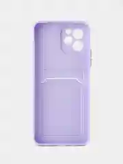 Лавандовый чехол для HUAWEI Nova Y61 (Хуавей Нова У61), с карманом для карт