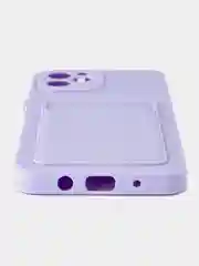 Лавандовый чехол для HUAWEI Nova Y61 (Хуавей Нова У61), с карманом для карт