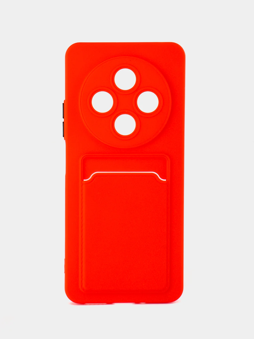 Красный чехол для Xiaomi Redmi 14C 4G/ Poco C75 4G (Сяоми Редми 14С/Поко С75), с карманом для карт