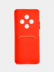 Красный чехол для Xiaomi Redmi 14C 4G/ Poco C75 4G (Сяоми Редми 14С/Поко С75), с карманом для карт