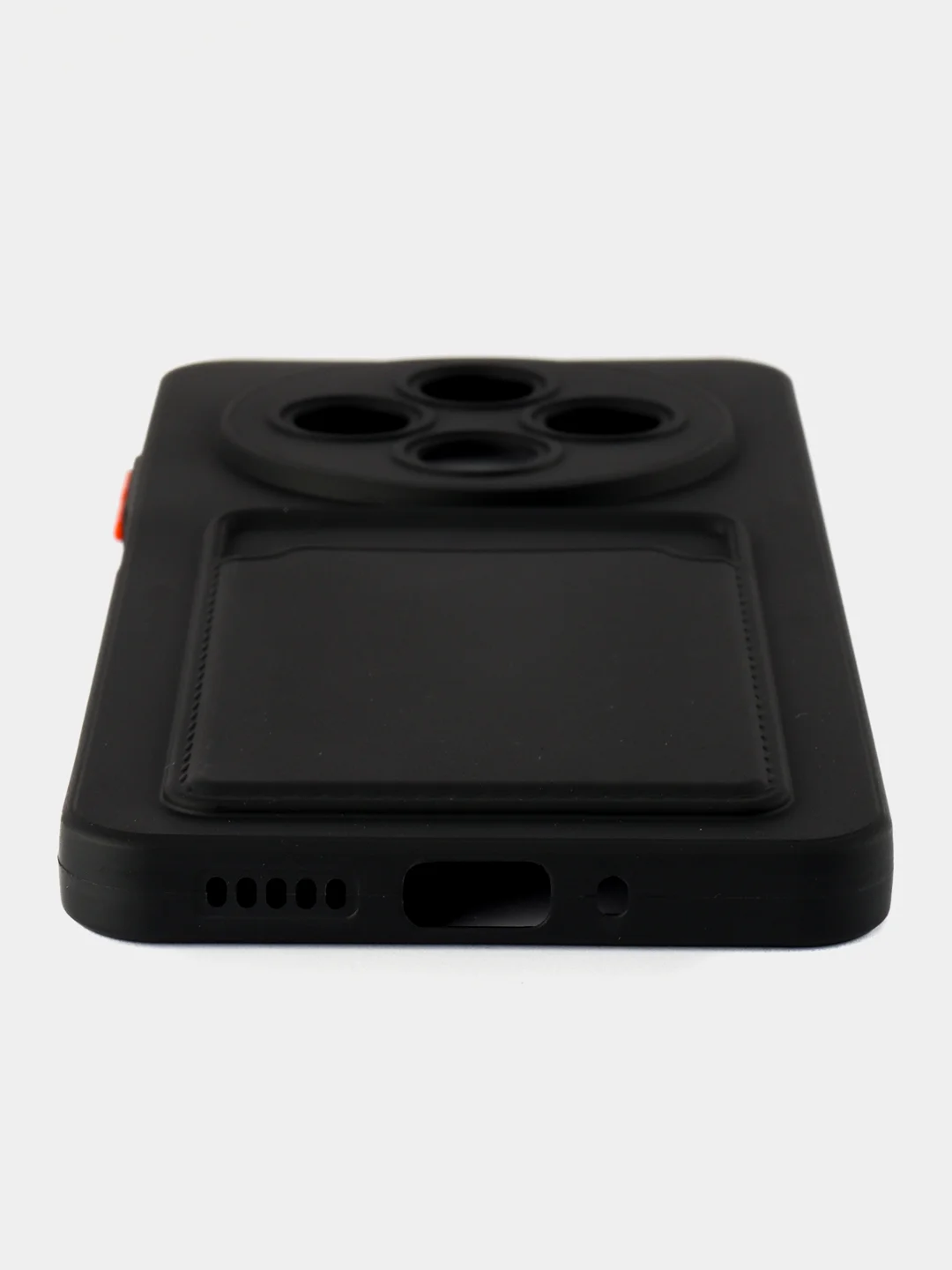 Черный чехол для Xiaomi Redmi 14C 4G/ Poco C75 4G (Сяоми Редми 14С/Поко С75), с карманом для карт