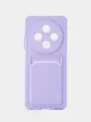 Лавандовый чехол для Xiaomi Redmi 14C 4G/ Poco C75 4G (Сяоми Редми 14С/Поко С75), с карманом для карт