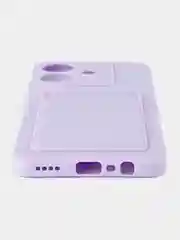 Лавандовый чехол для  Realme Note 60 4G (Реалми Нот 60 4 джи), с карманом для карт