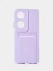 Лавандовый чехол для Honor X7B/Huawei 90 Smart (Хонор Х7б/Хуваей 90 смарт), с карманом для карт