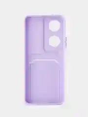 Лавандовый чехол для Honor X7B/Huawei 90 Smart (Хонор Х7б/Хуваей 90 смарт), с карманом для карт