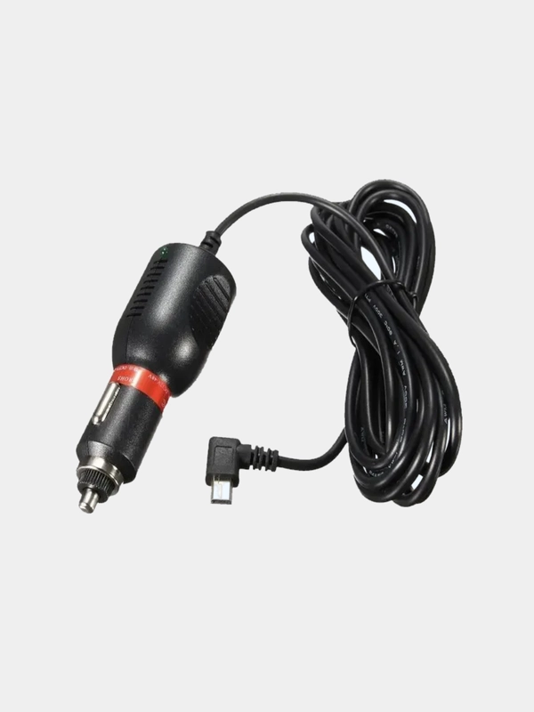 Зарядное устройство для видеорегистратора и навигатора, miniUSB, 3.5м