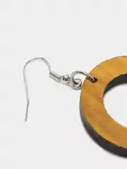 Серьги "Круг" из скумпии