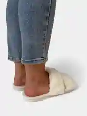 Прозрачный тапочки домашние, женские, меховые, 4 цвета