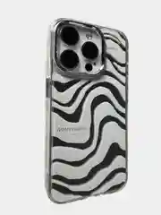 Чехол для iPhone (Айфон) зеркальные линии 14, 15, 16  Pro, Pro Max