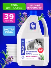 Средство для мытья посуды Шалфей и розмарин Lomberta 3,9 л