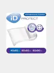 Пеленки одноразовые впитывающие 40х60 iD Protect - 30 шт